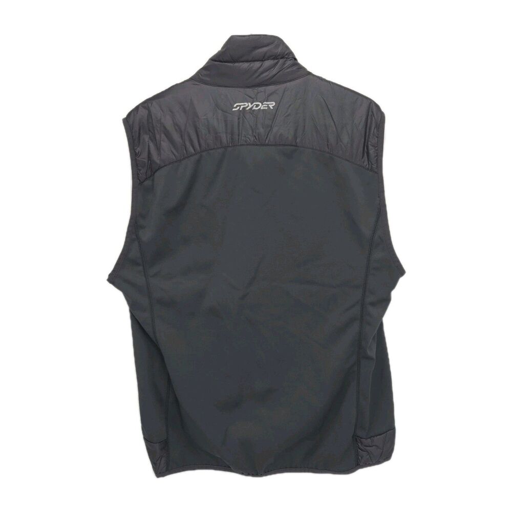 Spyder Men's Glissade Hybrid Insulator Vest Full Zip Back Neon Large Primaloft - Picture 2 of 4